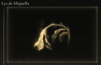 Image of the Miquella Lily in Elden Ring