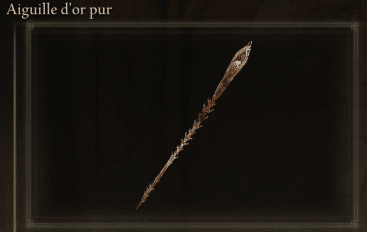 Image of the Pure Gold Needle in Elden Ring