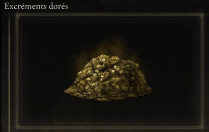 Image of golden excrement in Elden Ring