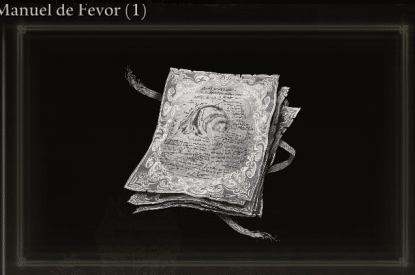 Image of Fevor Manual (1) in Elden Ring