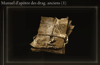 Manuale per gli apostoli degli antichi draghi (1) in Elden Ring