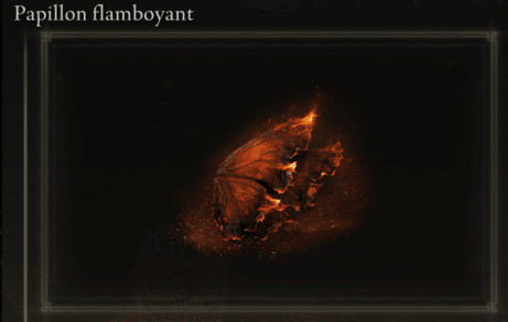Image of the flaming butterfly in Elden Ring
