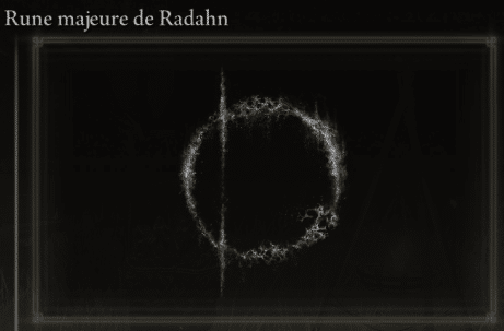 Imagen de la Runa mayor de Radahn en Elden Ring