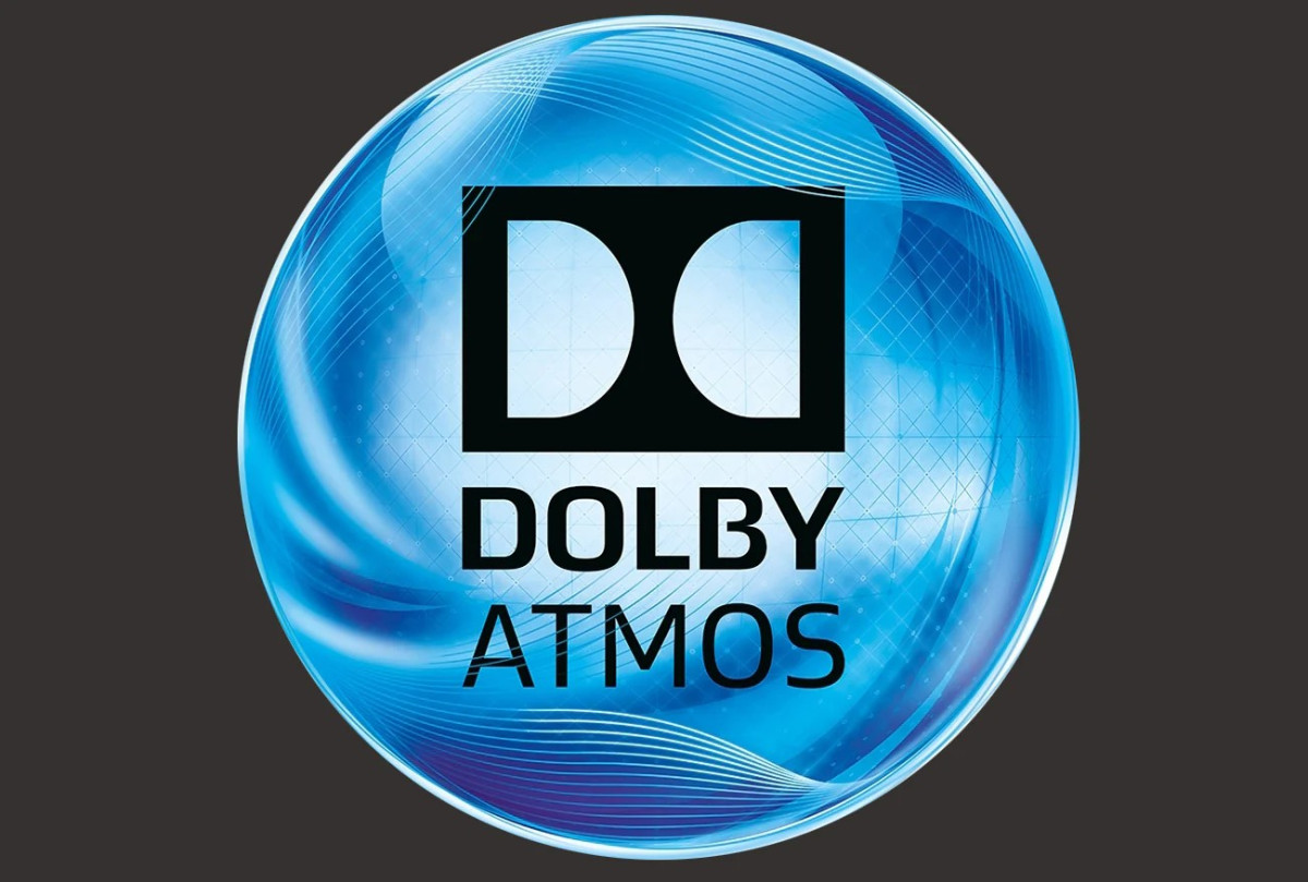 Gambar yang mengilustrasikan logo Dolby Atmos