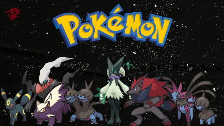 Bildillustration zu unserem Artikel "Was sind die Schwächen von Pokémon mit dem Typ Dunkelheit? "