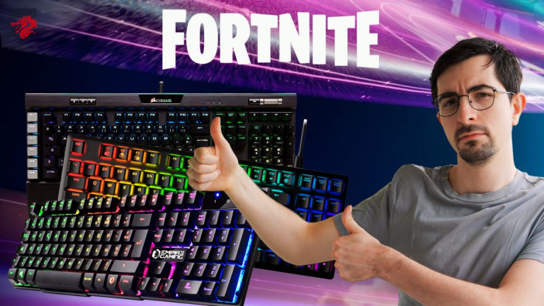 Ilustrasi gambar untuk artikel kami "3 keyboard terbaik untuk memainkan Fortnite".
