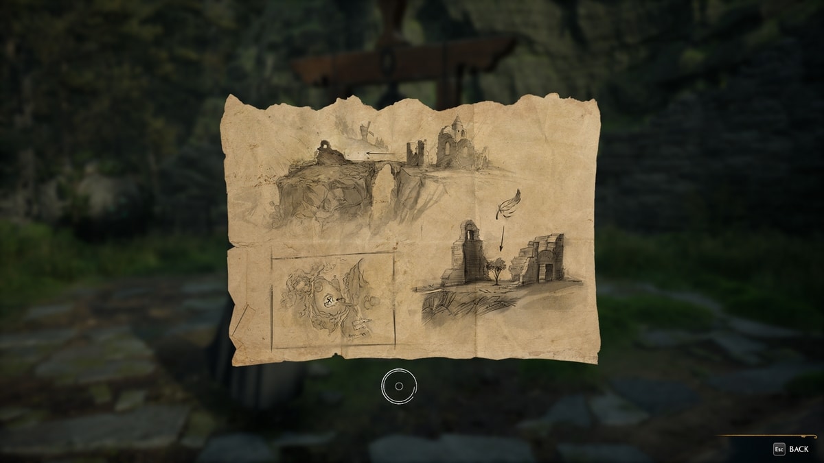 Hogwarts Legacy Well Kind Well Treasure Map