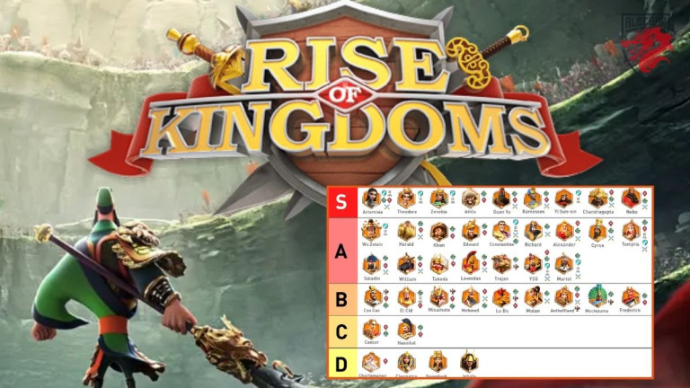 Illustration en image pour notre article "Rise Of Kingdoms Tier List des commandants"