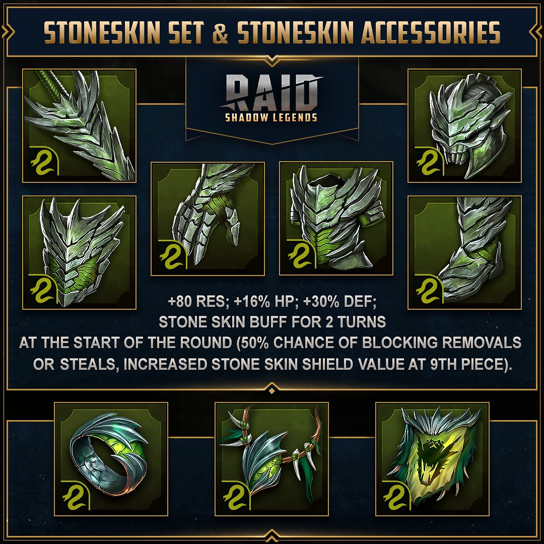 Stoneskin set and stoneskin accessories de RSL