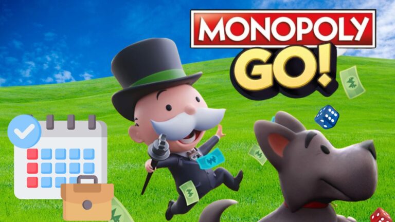 Ilustrasi daftar acara harian Monopoli Go