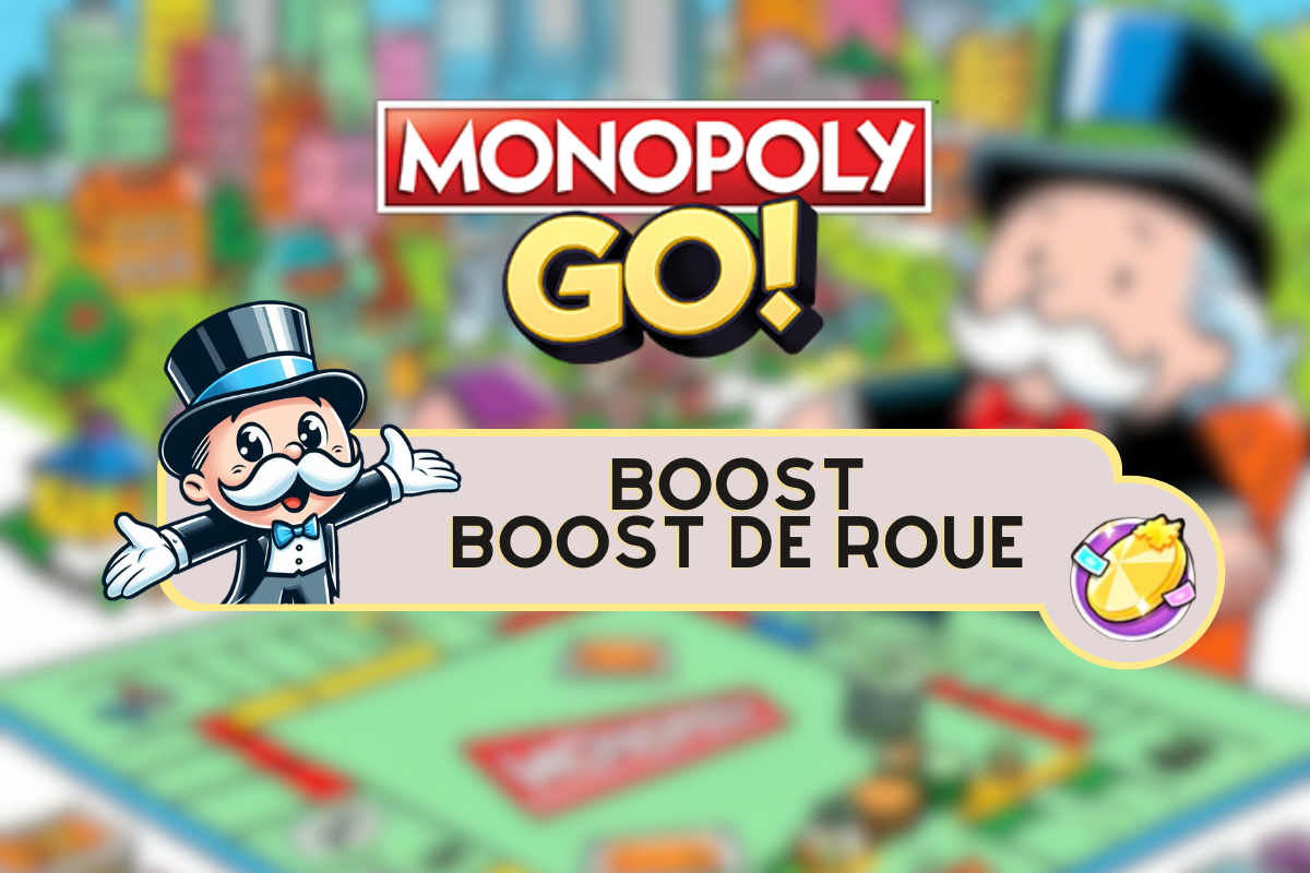 Illustration for the Wheel Boost available on Monopoly GO