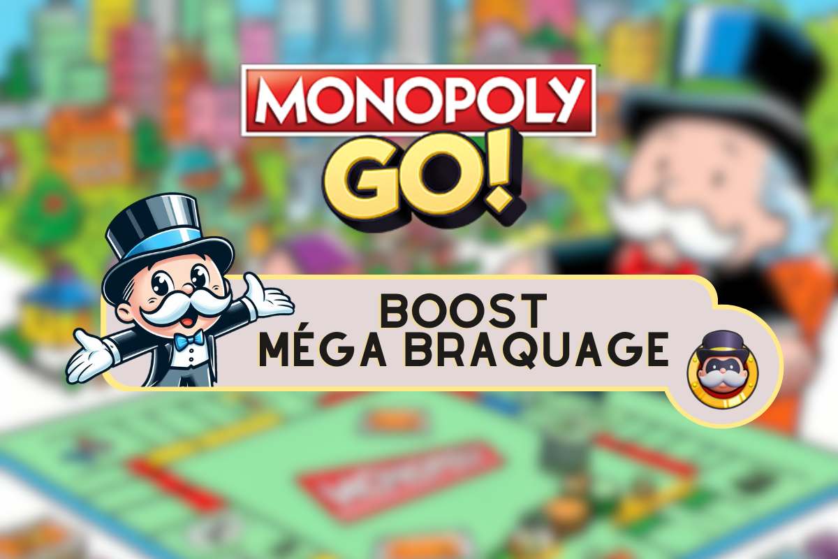 Illustration for the Mega Heist boost available on Monopoly GO