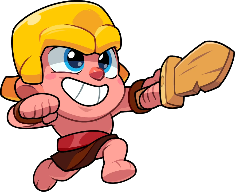 baby version of the Barbarian character