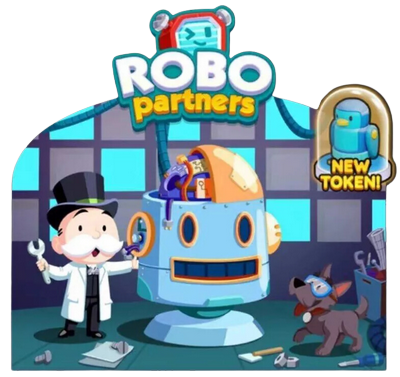 Illustration Monopoly GO événement partenaires Robo partenaires