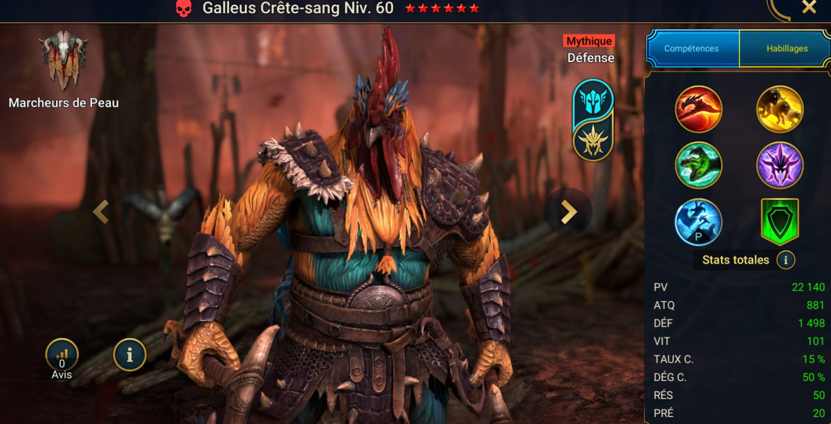 Guide to mastery, grace and artifacts on Galleus Bloodcrest (Galleus Crête-sang) on RSL 
