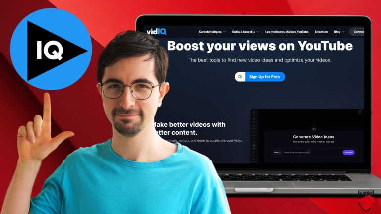Ilustración para nuestra guía "Opinión VidIQ: Aumenta tus visitas y suscriptores en Youtube".