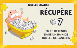 Illustration Monopoly GO Boost Lucky Chance Carte Plus de dés