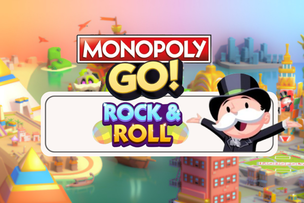 Gambar untuk mengilustrasikan acara Rock and Roll di Monopoli Go